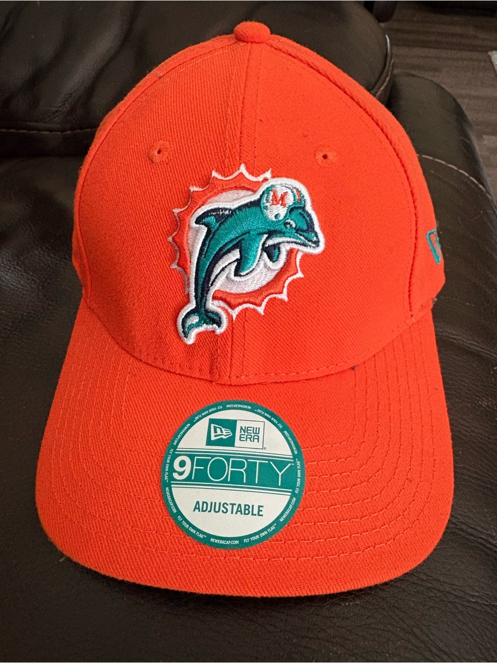 New Era Orange Dolphins Strapback Hat